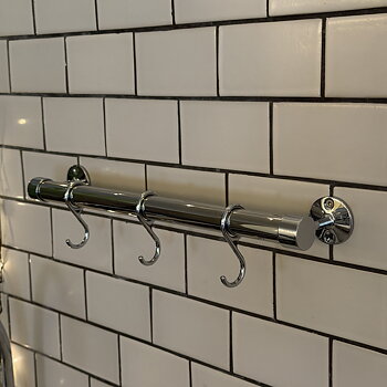 Työkalutanko – kromi (päätykiinnikkeet)