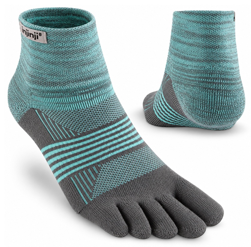 Injinji Women's Trail Midweight Mini-Crew Seascape