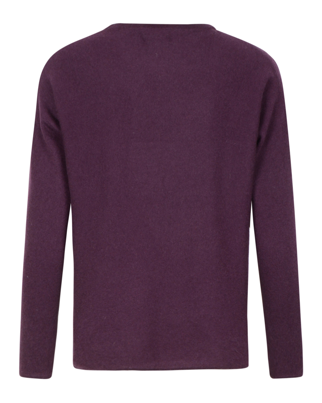 Kashmirjumper curved plommonlila - 2