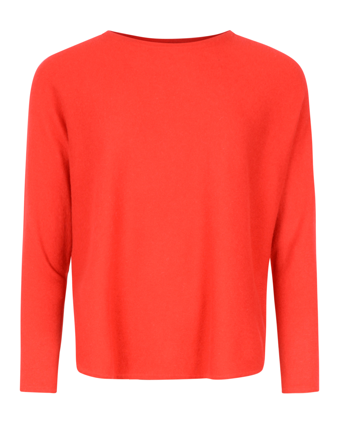 Kashmirjumper curved röd