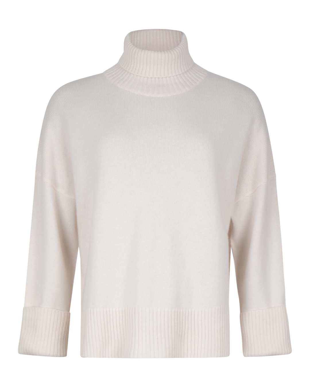 Kashmirpolo chunky slät offwhite - 3