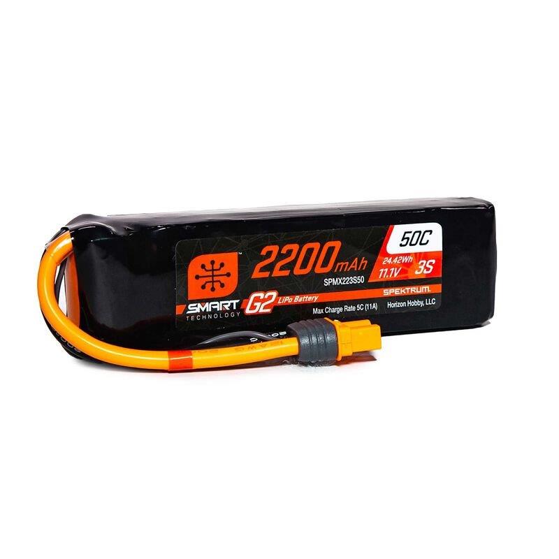 Spektrum Accessories Smart Powstage Air Bundle: G2 2200mAh 3S LiPo IC3&S155 Char - 12