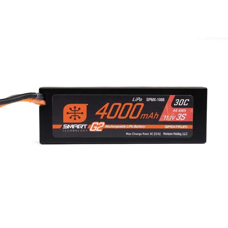 Spektrum Accessories 11.1V 4000mAh 3S 30C Smart G2 Hardcase LiPo Battery: IC5 - 3
