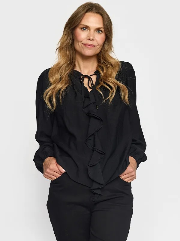 Kia Blouse - Black -  2-Biz