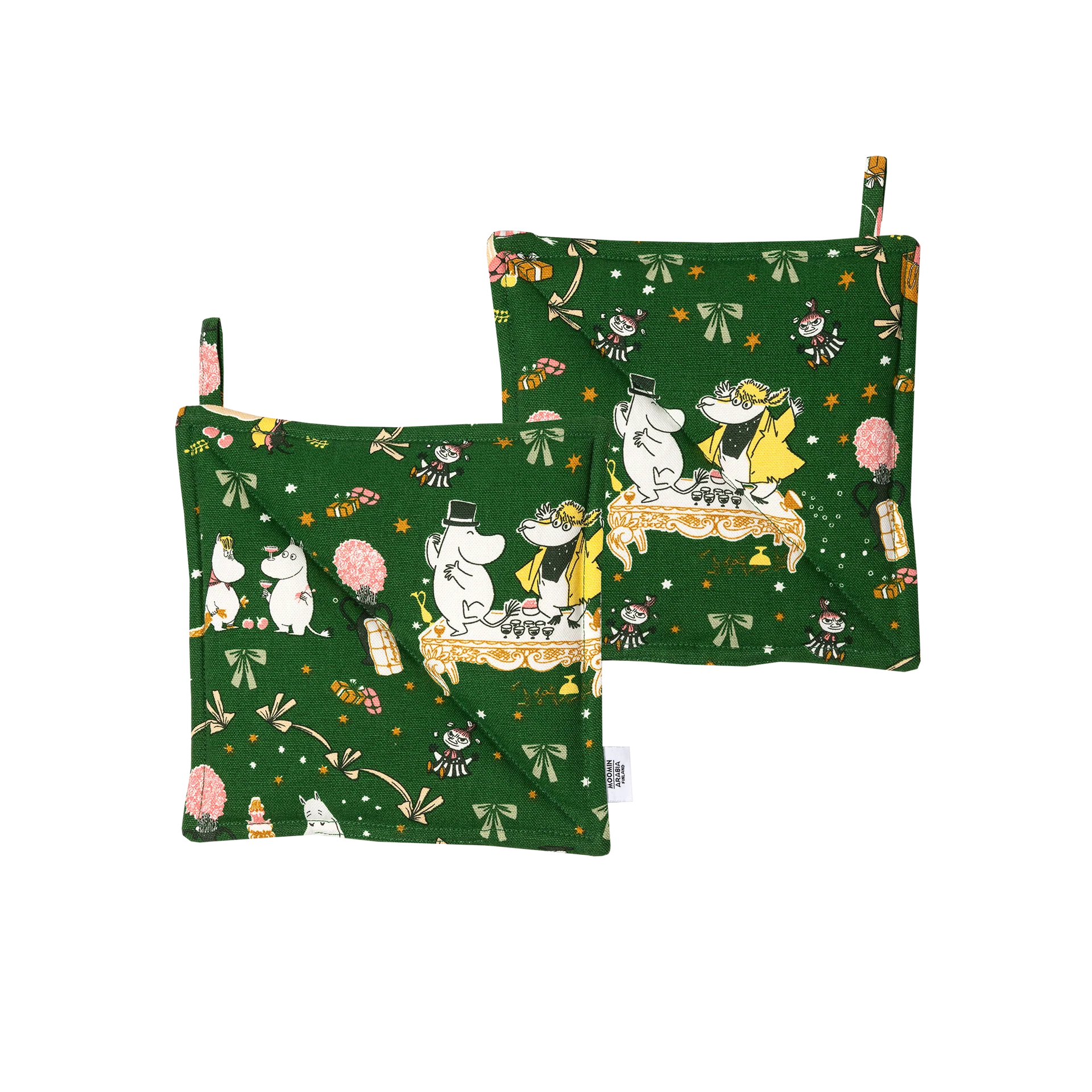 Mumin Grytlappar 22x22 cm 2-Pack  - Kärleksgåva