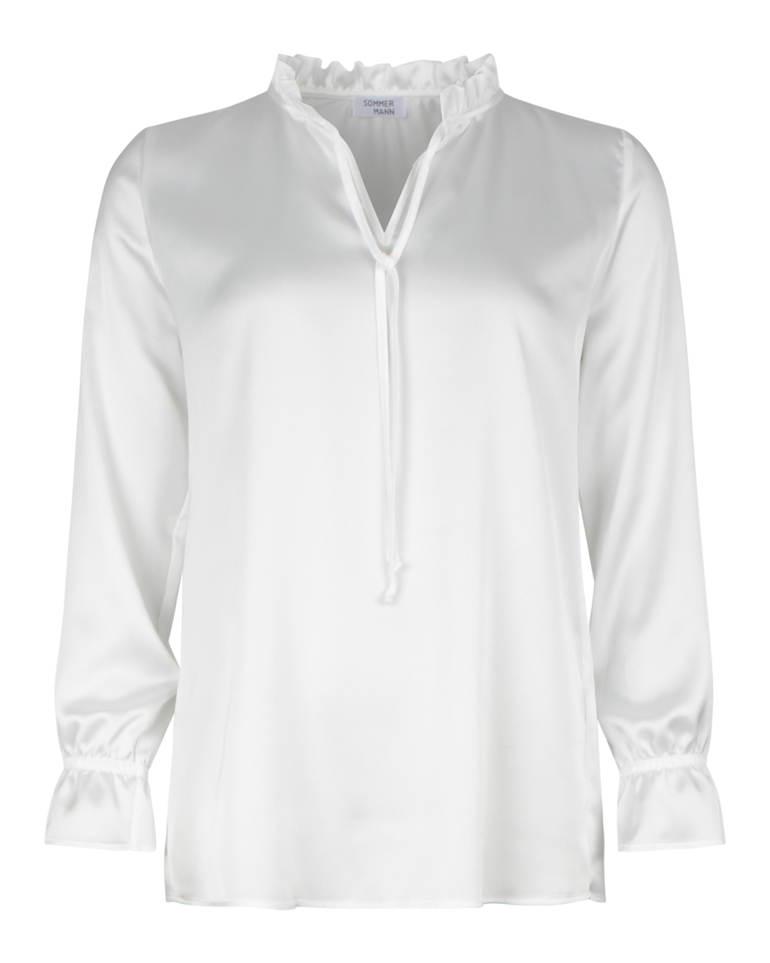 Blus Jarina volangkrage & knut offwhite - 3