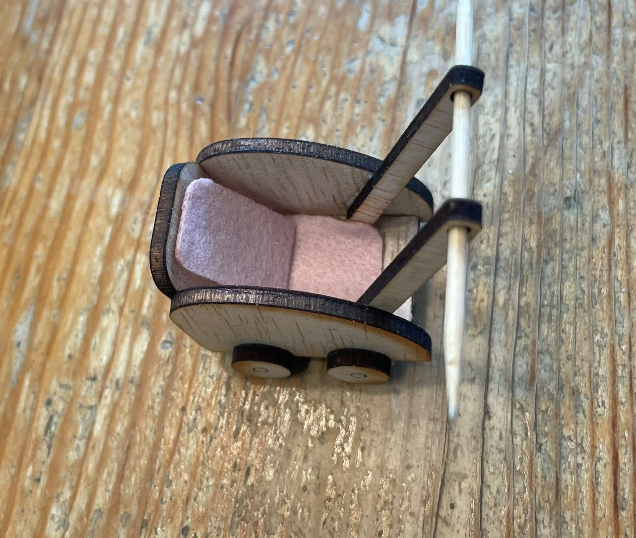 Doll Cart for the Dollhouse Set - 4