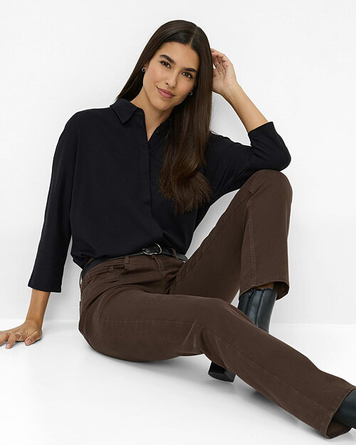 Jeans Mary kort brun lyocellbladning - 5