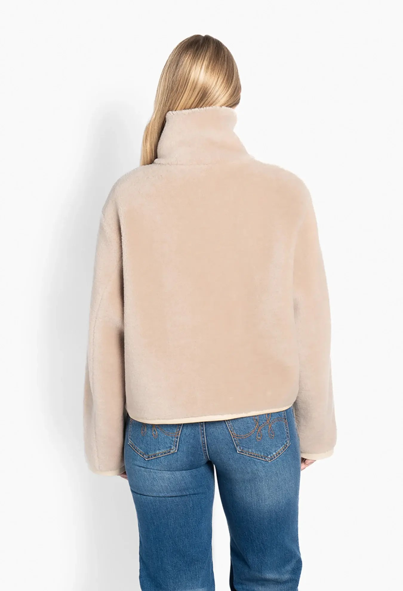 Kellie Shearling Jacket - Beige - HÉST - 4