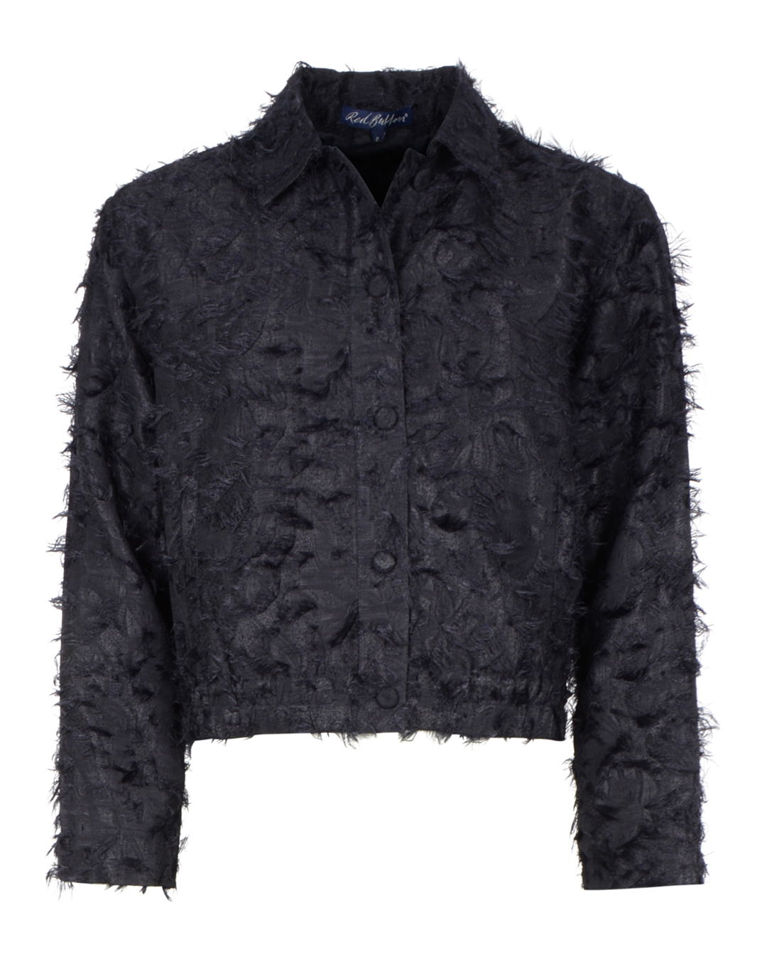 Jacka Bomber fringe marinblå - 3