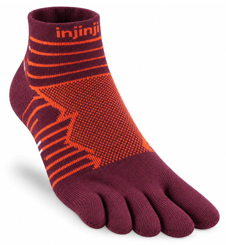 Injinji Ultra Run Mini Crew Mahogany