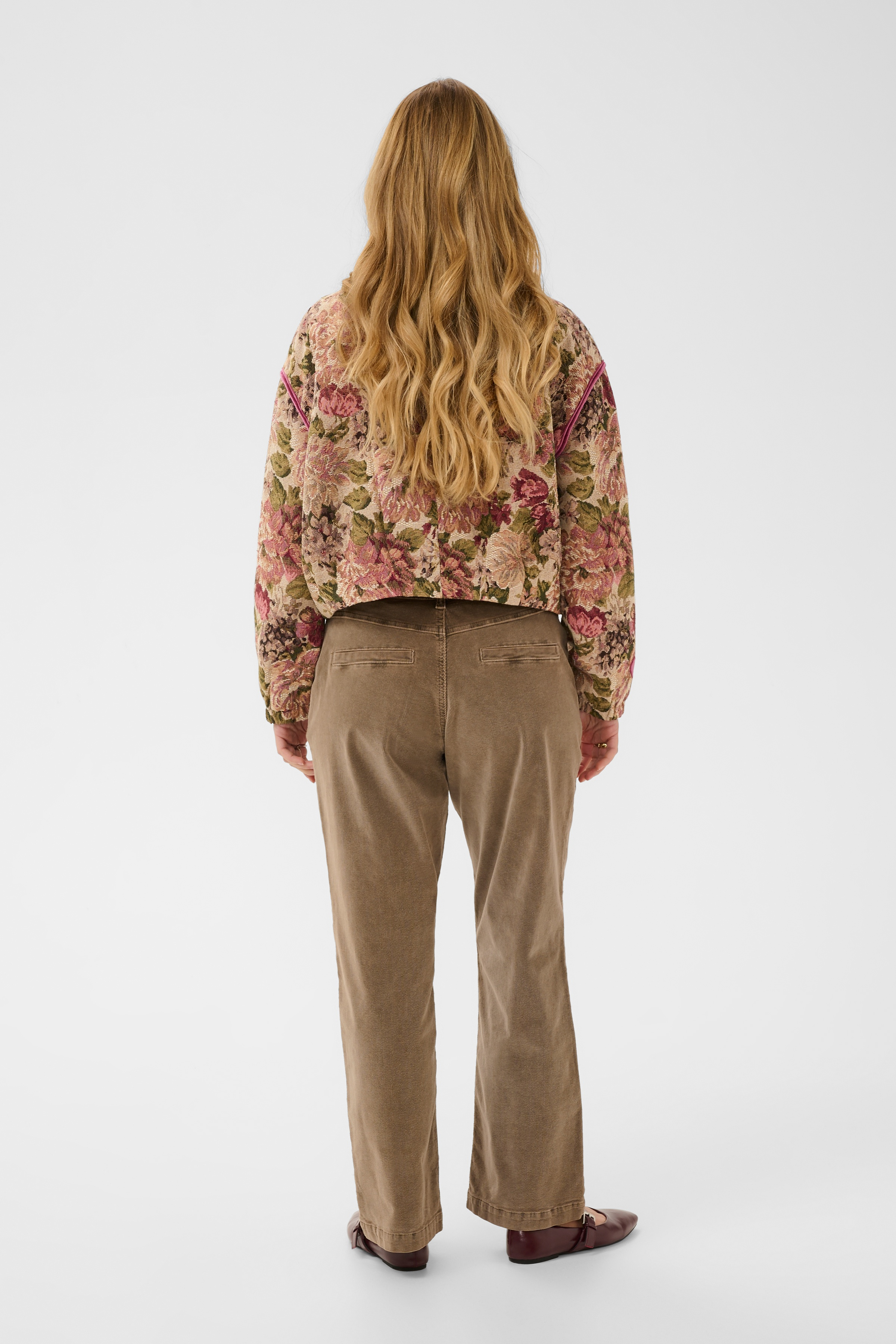 CRPetula Jacket Vintage Roses  Kort Brokadjacka - 3