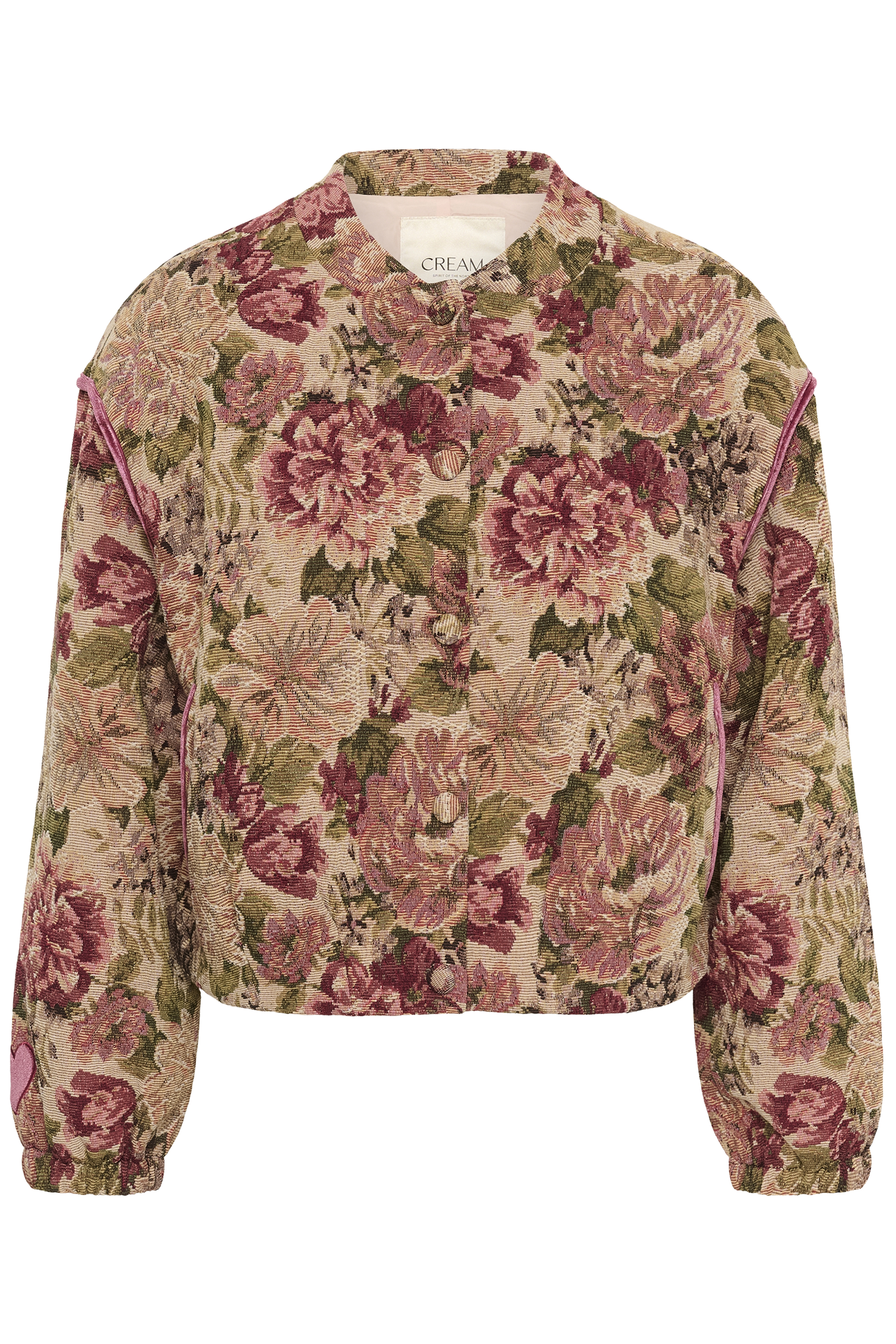 CRPetula Jacket Vintage Roses  Kort Brokadjacka - 5