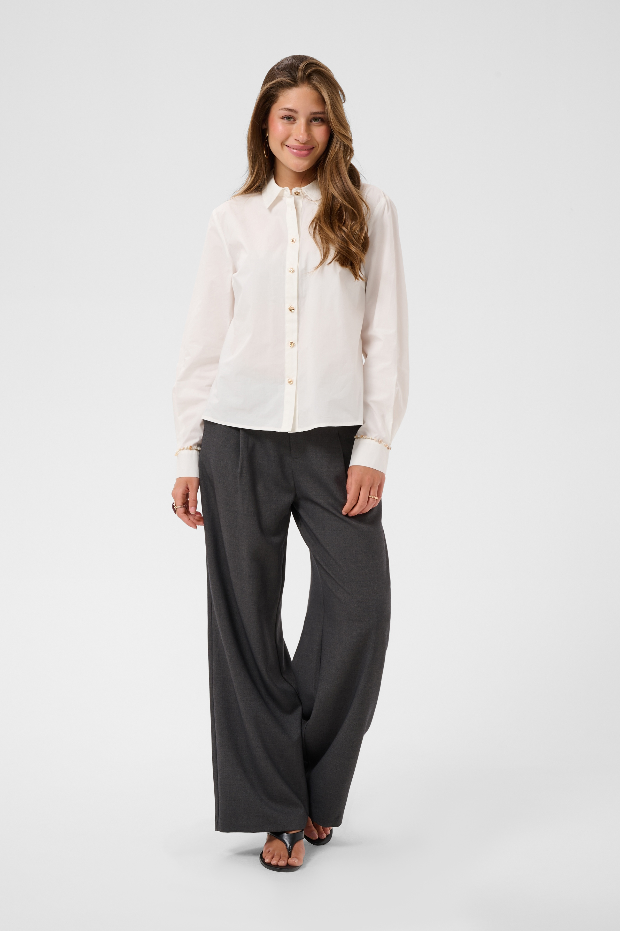 CRTrust Shirt Snow White Skjortblus med vackra knappar