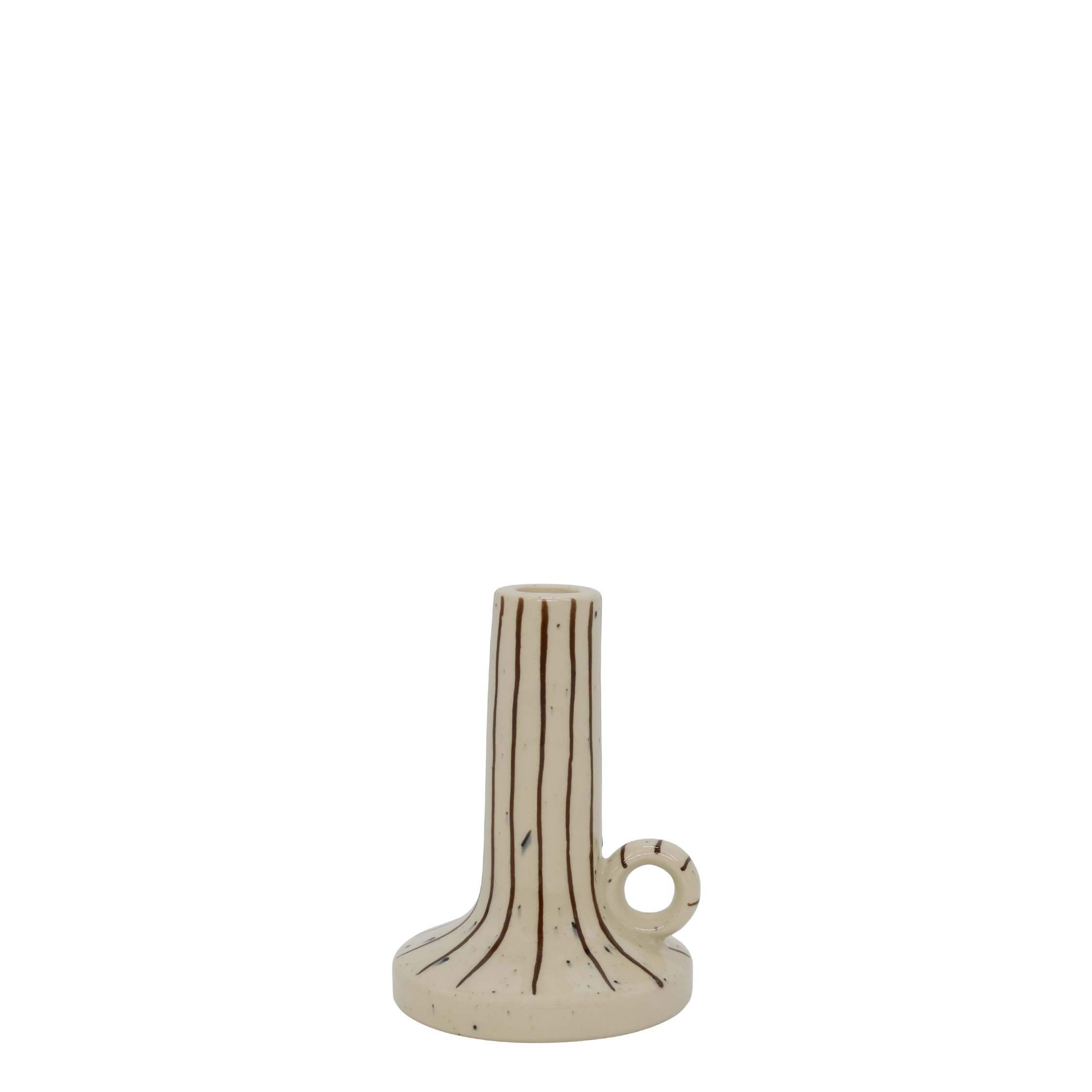 LJUSSTAKE HÖG - RANDIG/OFFWHITE/BRUN
