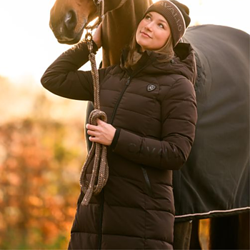 CAVALLO MAXI COAT CAVALDENI - CAFÉ NOIR (BRUN)