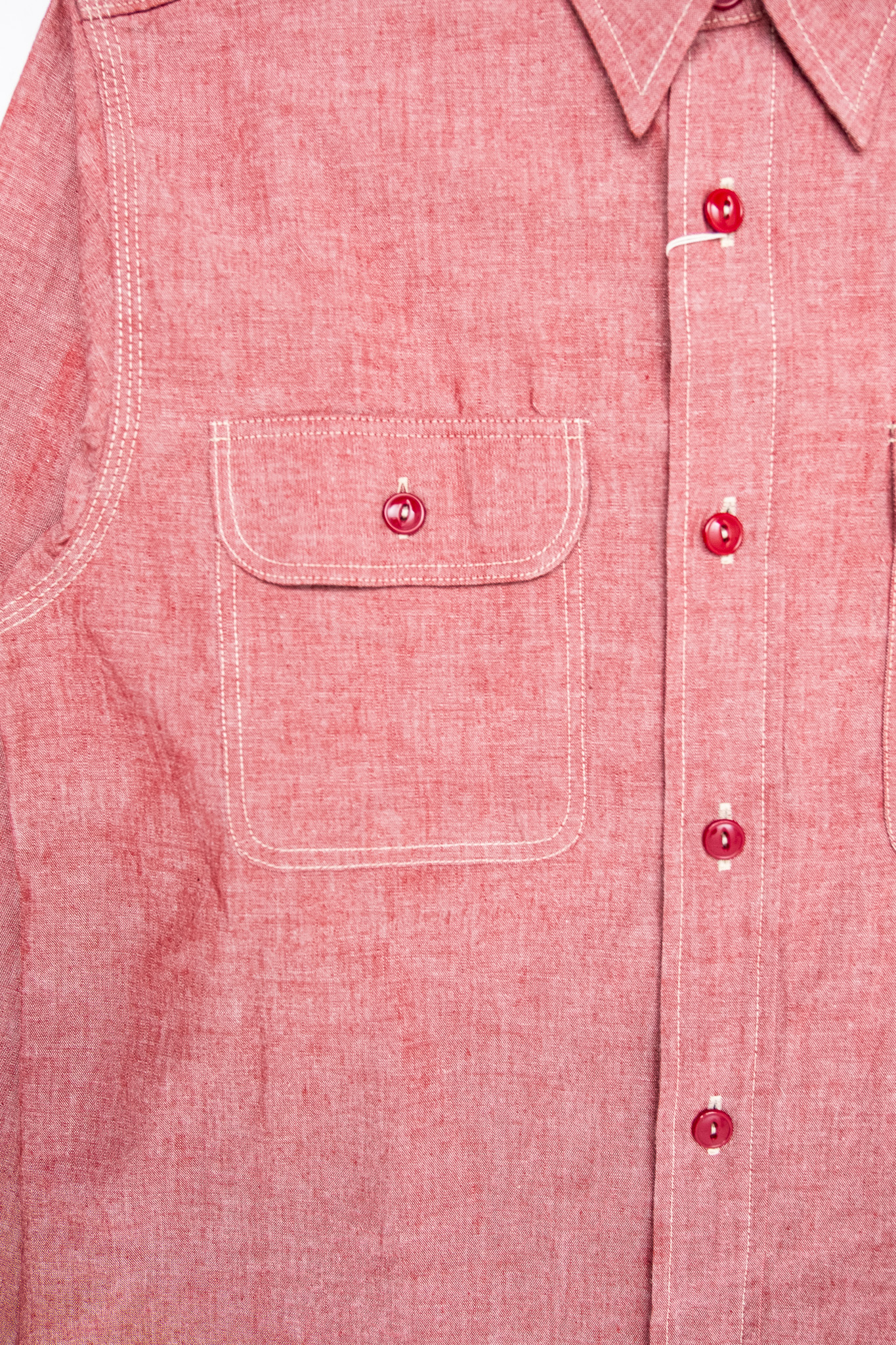 Sugar Cane - SC29682 Red Chambray Work Shirt - 4