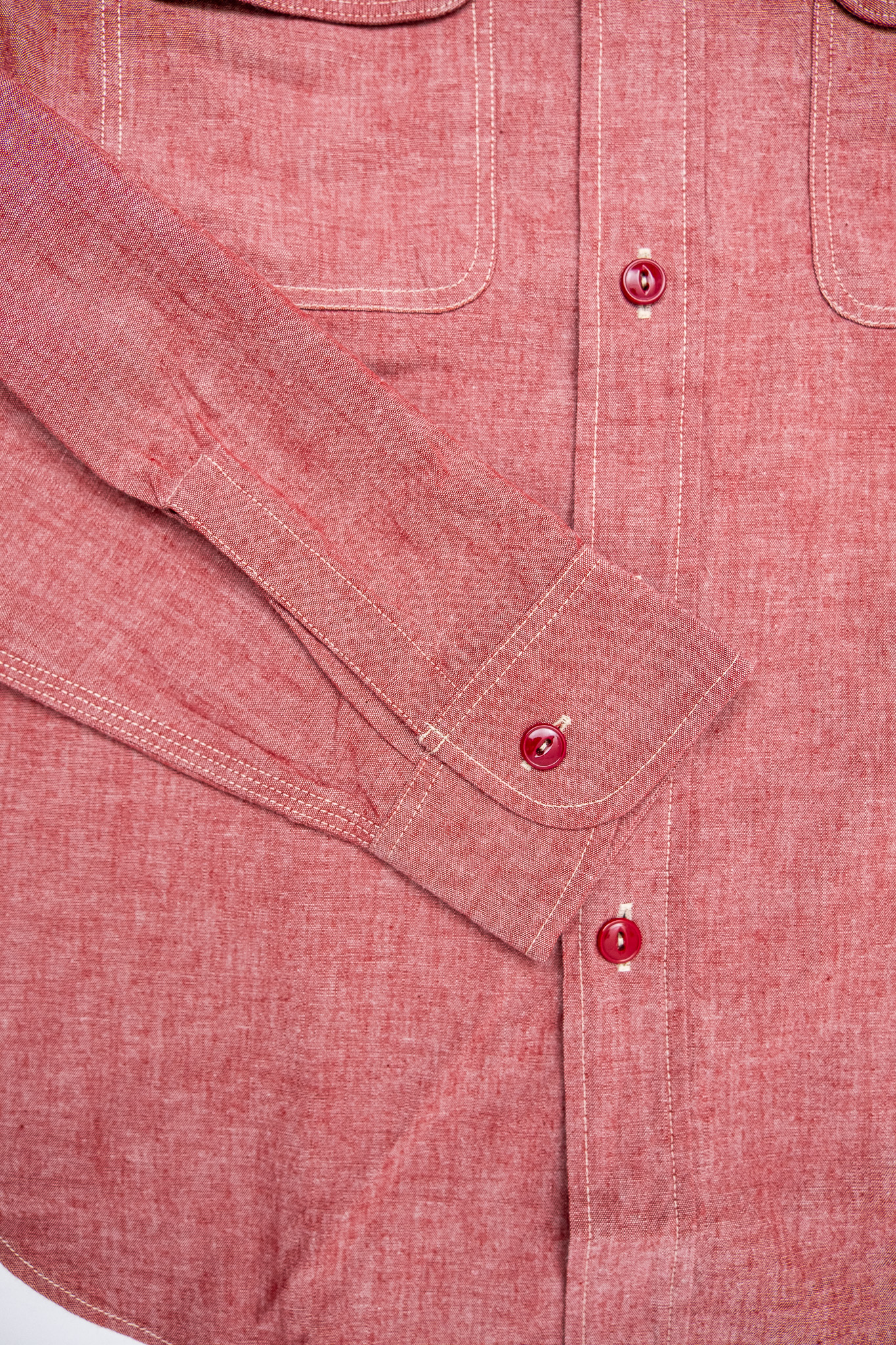 Sugar Cane - SC29682 Red Chambray Work Shirt - 6