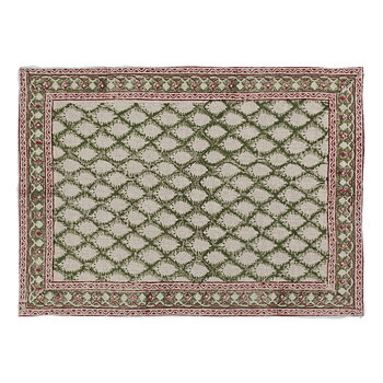 Bordstablett Cypress Green linne 2 st.