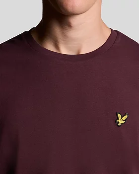 Lyle & Scott - Plain T-shirt - Burgundy