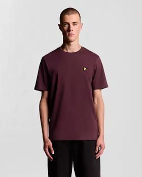 Lyle & Scott - Plain T-shirt - Burgundy