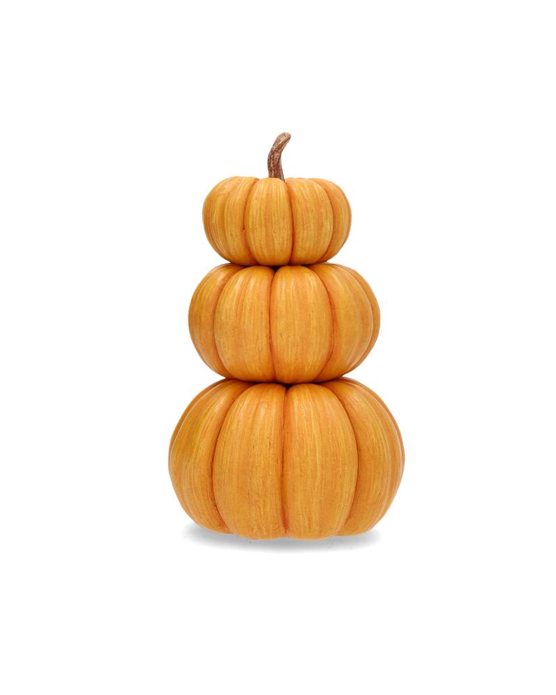 Dekorationspumpor Orange 3st Stapelbara 