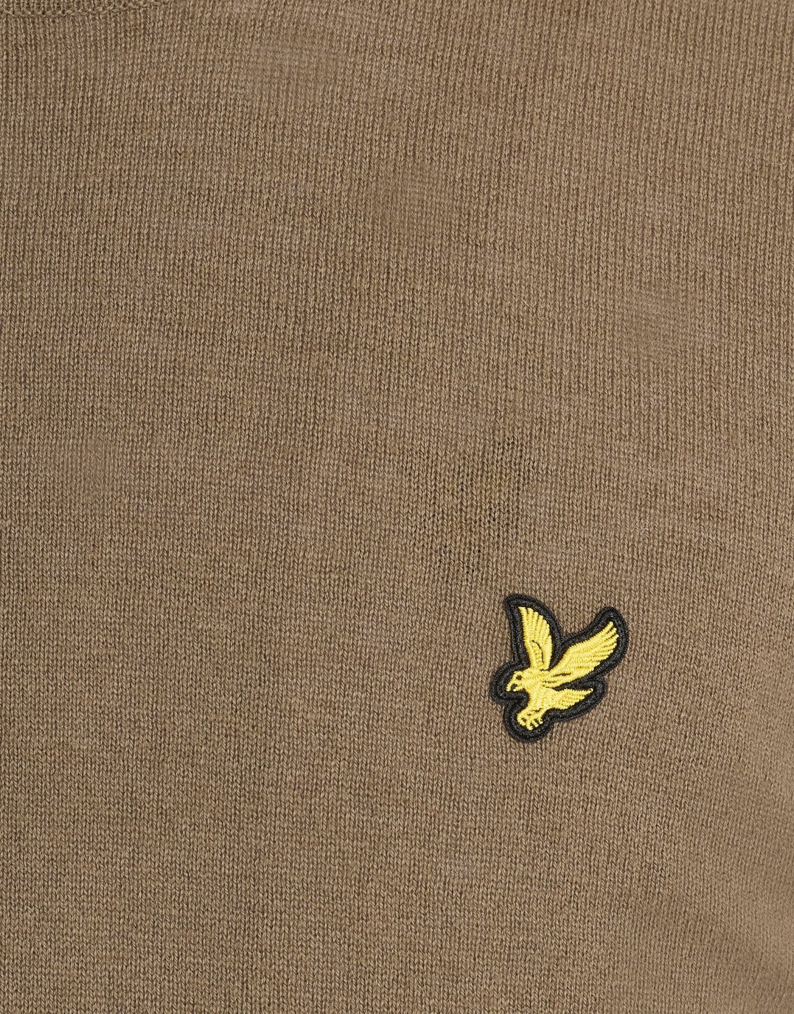 Lyle & Scott - Cotton Merino Crew - Khaki Ash - 4