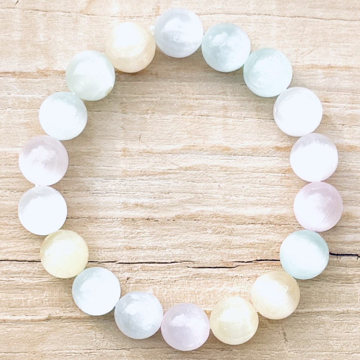 Armband Selenit 9mm