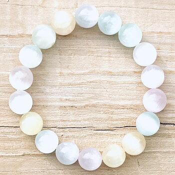 Armband Selenit 9mm