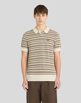 Lyle & Scott - Fairisle Polo - Cove