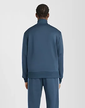 Lyle & Scott - Striped Taped Track Jacket - Dark Navy 