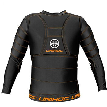 Unihoc Goalie T-shirt Flow Longsleeve black/orange