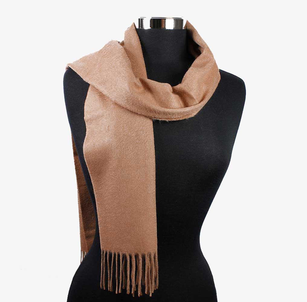 Camel  Cashmere Halsduk - 4