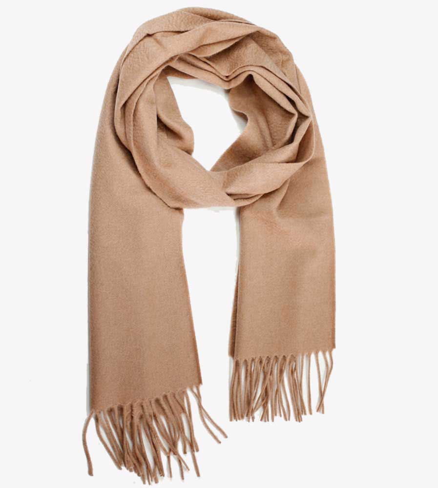 Camel  Cashmere Halsduk - 5