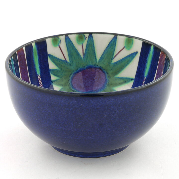 Marianne Johnson (Tenera 1958) Rounded Bowl with Colorful Flower Decor 11 cm