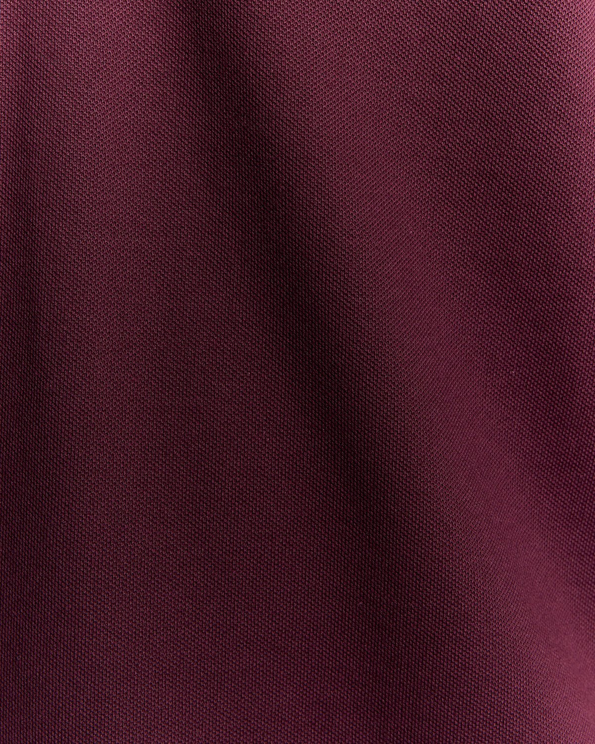 Lyle & Scott - Plain Polo Shirt - Burgundy - 4