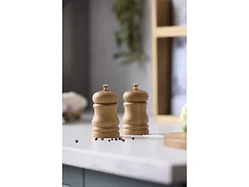 PILLIVUIT Kryddkvarn i ek, 10 cm hög