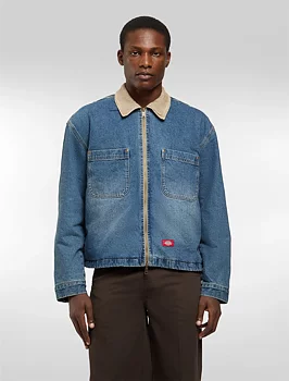Dickies Taylor Denim Jacket Mid Blue