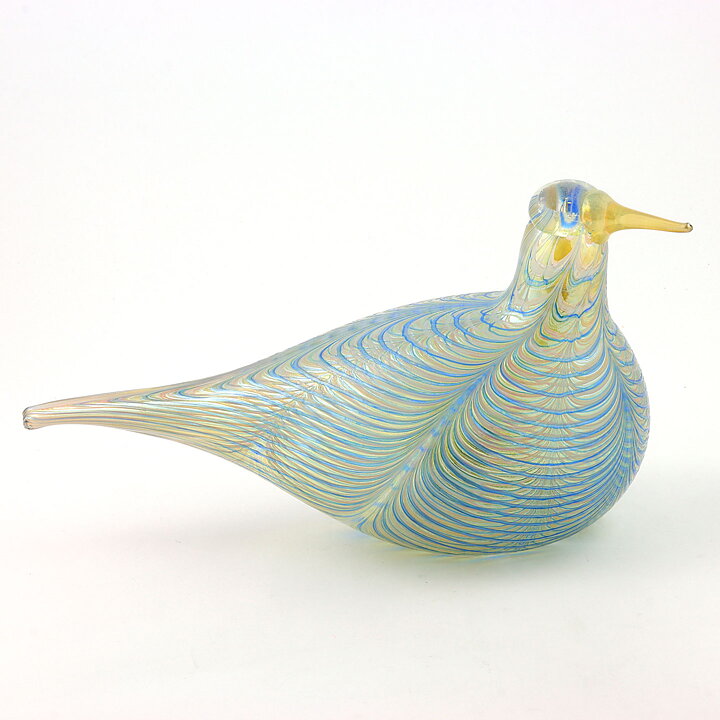 オイバ・トイッカ  ガラスの鳥 黄色い嘴 Cloud Tern    2007年 26 cm〈箱付き〉 