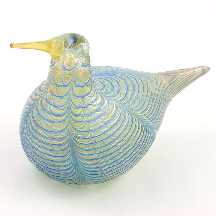 オイバ・トイッカ  ガラスの鳥 黄色い嘴 Cloud Tern    2007年 26 cm〈箱付き〉 