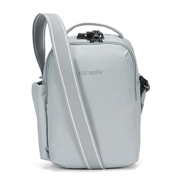 Stöldsäker axelremsväska - PACSAFE V Tour Crossbody Digital Grey