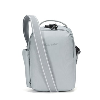 Stöldsäker axelremsväska - PACSAFE V Tour Crossbody Digital Grey
