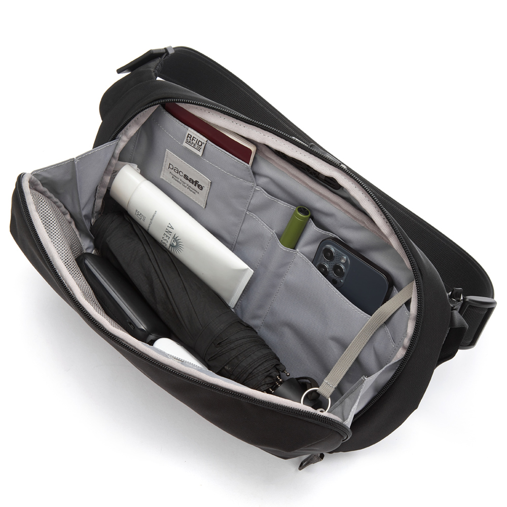 Stöldsäker väska - PACSAFE V Urban Sling  Anti-Theft Sling Pack Black - 2