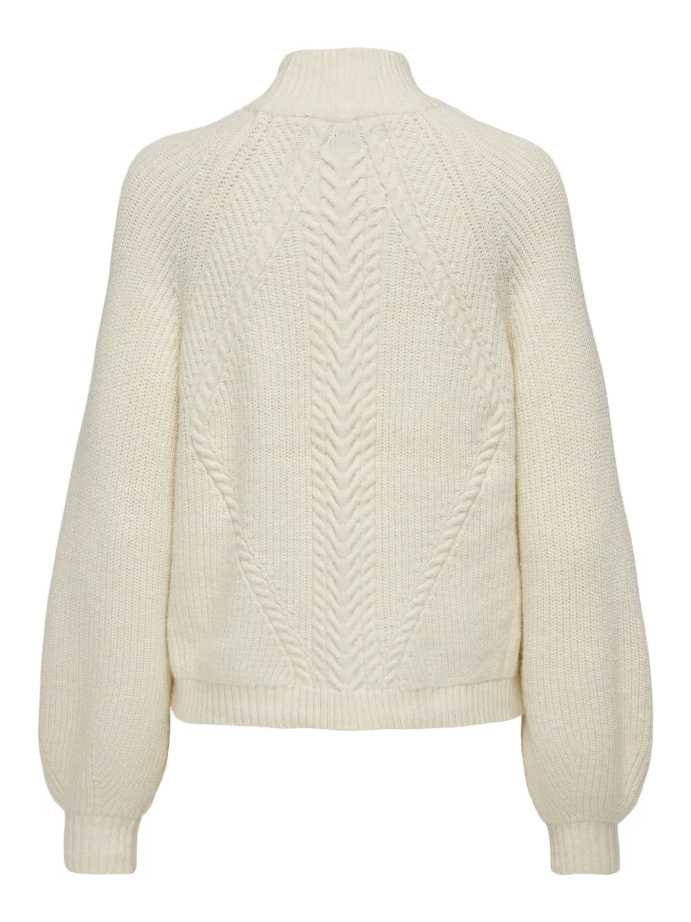 Only - Katia Stickad Tröja Offwhite - 4