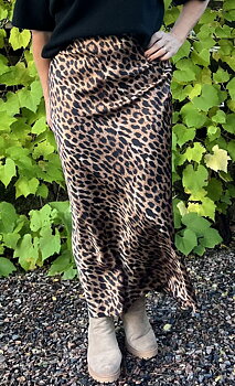 Cosy House Kjol Glansig Leopard