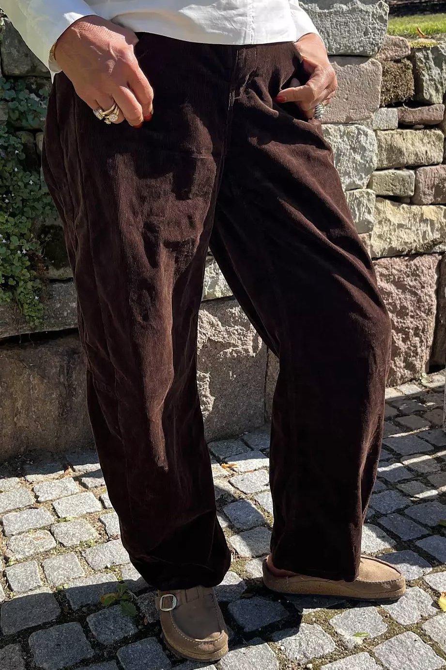 Cabana Living - Cloud Cord Barrel Pants Dark Brown - 3