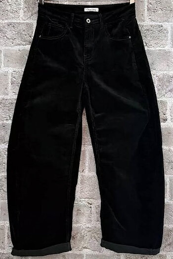 Cabana Living - Cloud Cord Barrel Pants Dark Brown