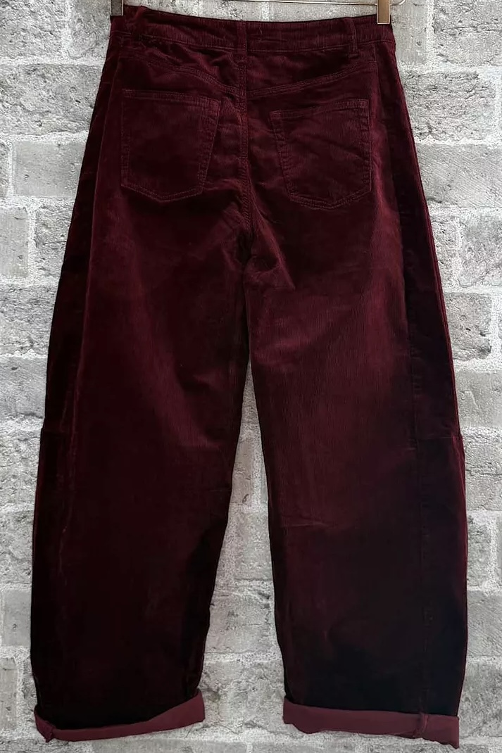 Cabana Living - Cloud Cord Barrel Pants Vino - 4