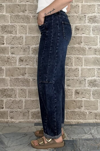 Cabana Living - Mowita Barrel Jeans Dark Denim