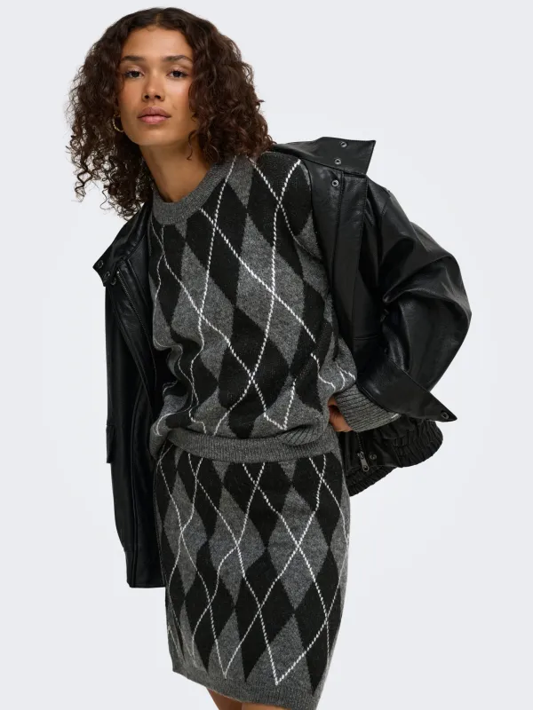 Jacqueline de Yong - Bianka Tröja Grå - 2